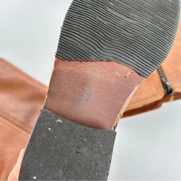 Seychelles Womens 7 Boots Brown Leather Riding Knee High Side Zip Equestrian - Picture 3 of 12